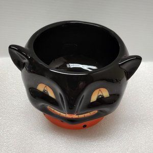 Johanna Parker Grinning Black Cat Snack Bowl